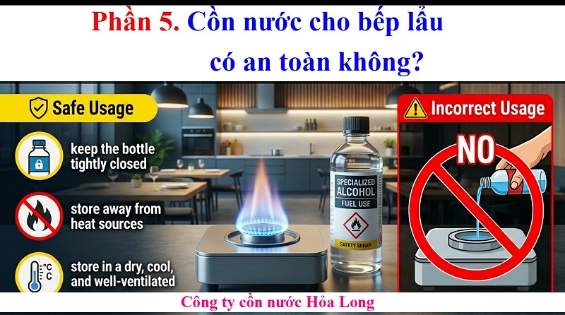 Cồn Nước Cho Bếp Lẩu – Giải Pháp Nhiên Liệu Tiện Lợi, An Toàn Và Tiết Kiệm